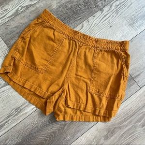 J. Crew Mustard Knit Pull-On Shorts